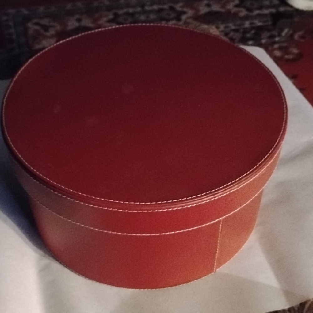 Round Red Storage Box